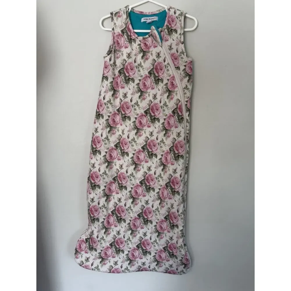Posh Peanut Floral Bamboo sleep sack 1 TOG 6-18 Months NEW $58